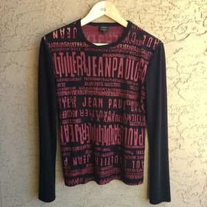 AW95 Jean Paul Gaultier Homme "Alphabet" mesh top